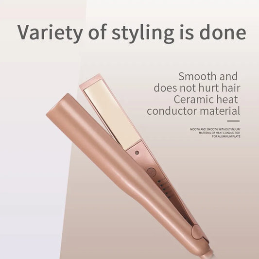 Hair Curling and Straightening Iron 2 in 1