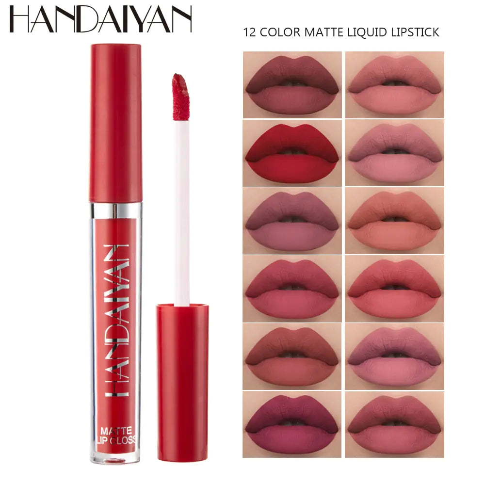 Matte Velvet Lipstick Gloss 12 Colours / 6pcs Set