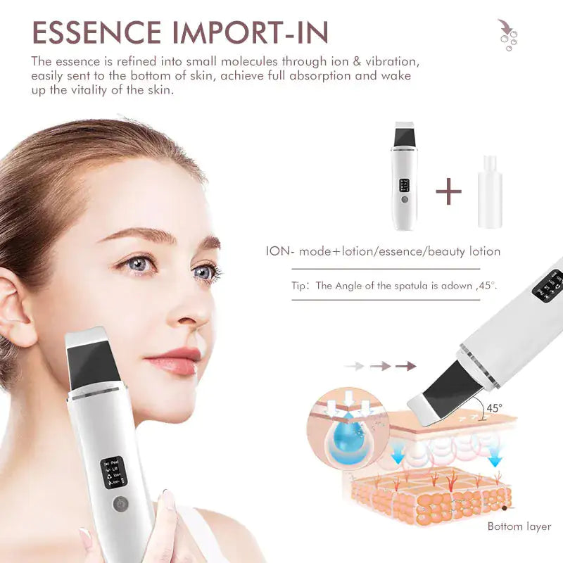 Ultrasonic Facial / Scalp Spatula Wand