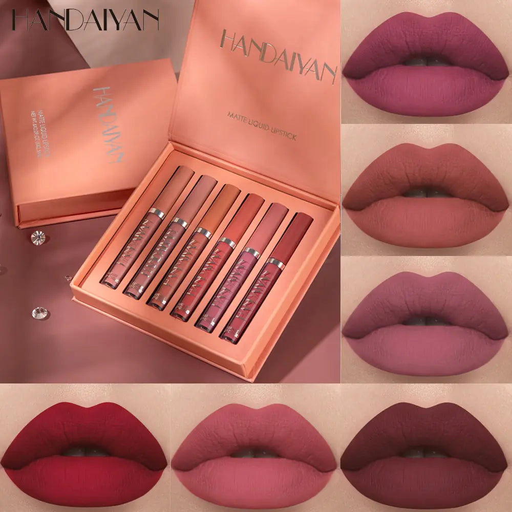 Matte Velvet Lipstick Gloss 12 Colours / 6pcs Set